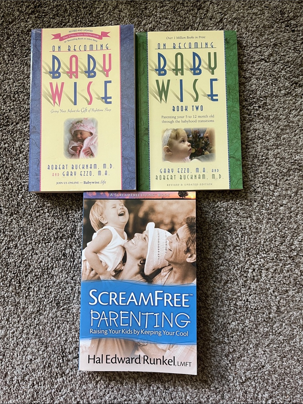 Babywise Book Set & ScreamFree Parenting - Green/Blue Covers